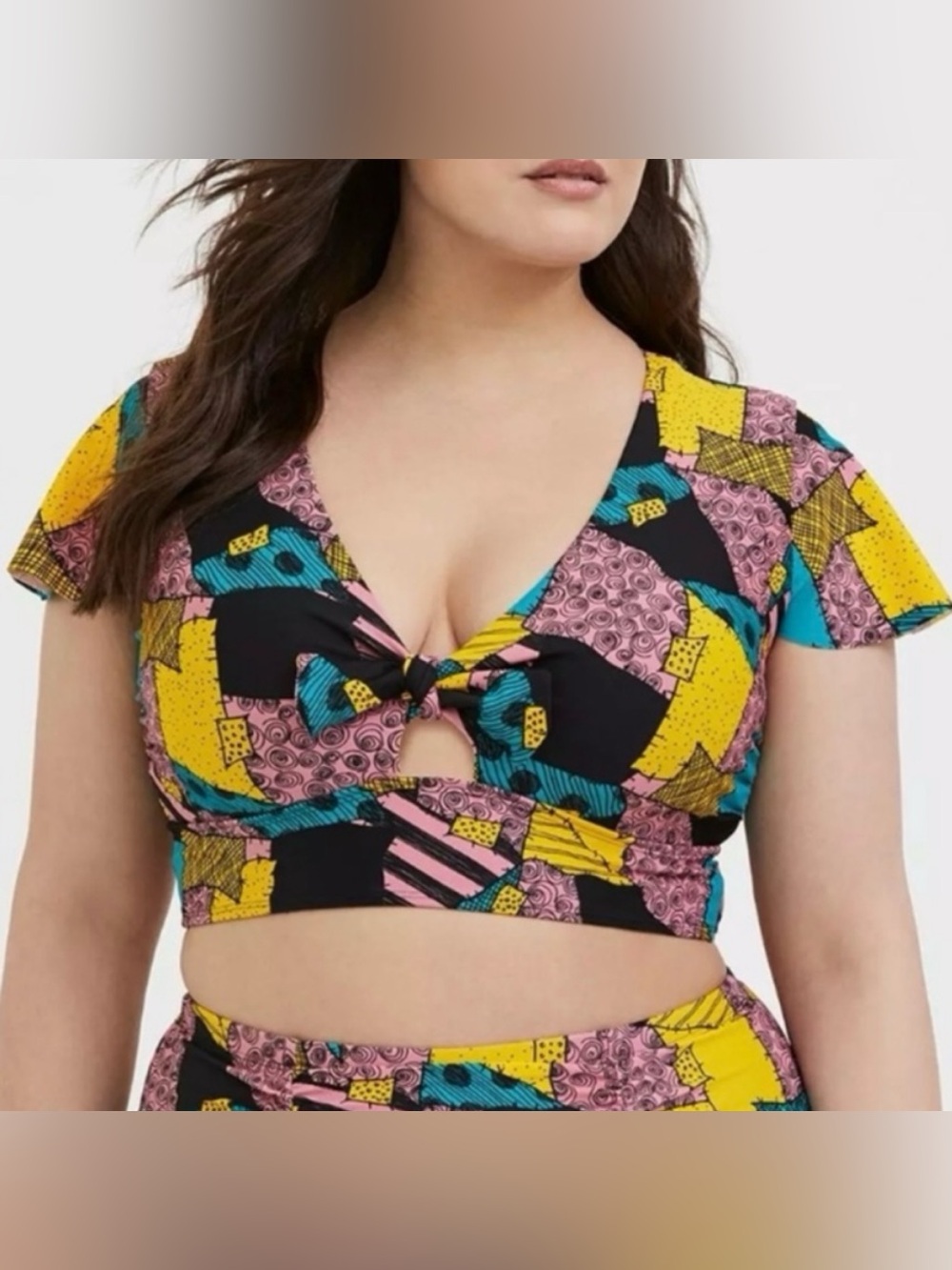 Torrid Disney Nightmare Before Christmas Swimsuit Top 5X 5